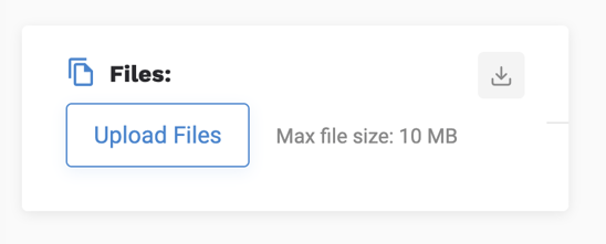 Upload file button on Drafting Marketplace.